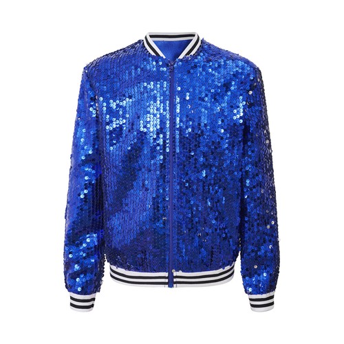 Kids Jackets Girls Boys Sequin Zipper Coat Jacket Birthday Outerwear Dance Cloth - Picture 10 of 44