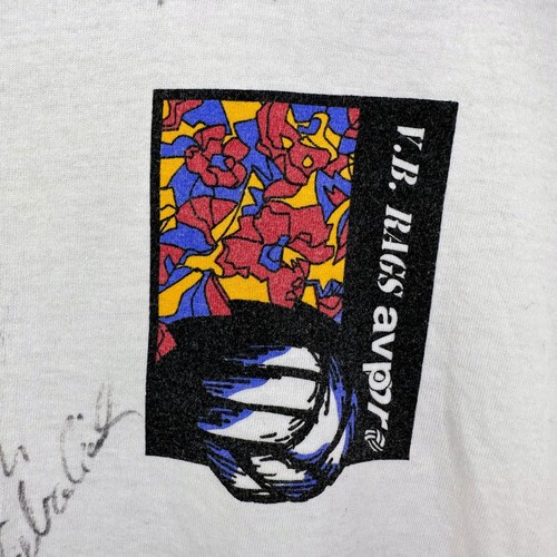 De colección Años 90 Karch Kiraly Autografiado V.B. Camiseta Rags AVP Pro talla XL - Imagen 4 de 9