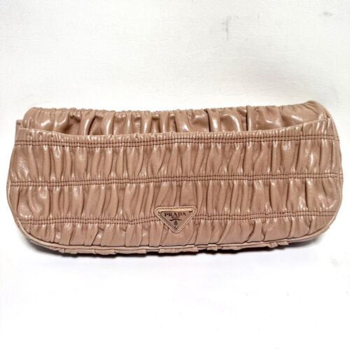 Pochette pochette vintage Prada Nappa Gaufre con ruche da polso! (WMP012168) - Foto 3 di 12
