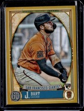 2021 Topps Gypsy Queen Chrome Gold Refractor #254 Joey Bart RC 39/50 Box Topper