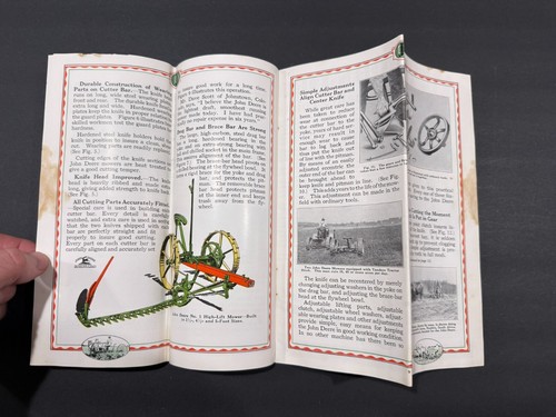1933 John Deere High Lift Mower Brochures & John Deere Postal Card....3 Items - Picture 6 of 15
