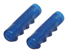 BICYCLE SPARKLE GRIPS BLUE PVC BEACH CRUISER LOWRIDER BMX  MTB CHOPPER CYCLING