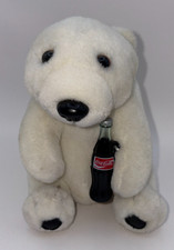 Vintage 1993 Coca-Cola Polar Bear Plush Coke Bottle Stuffed Animal 7  