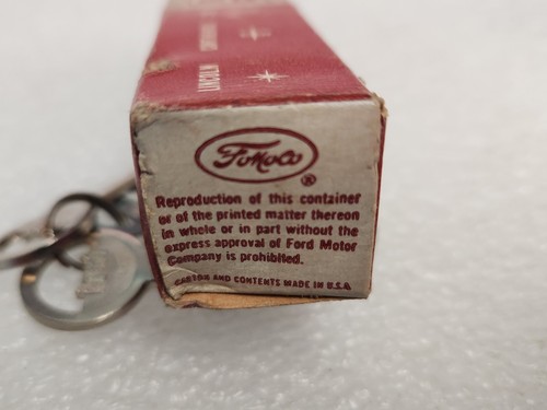 NOS NEW OEM 1951 51 FORD CAR TRUNK LOCK CYLINDER & KEYS 1A-7043505 SHOEBOX - Picture 13 of 14