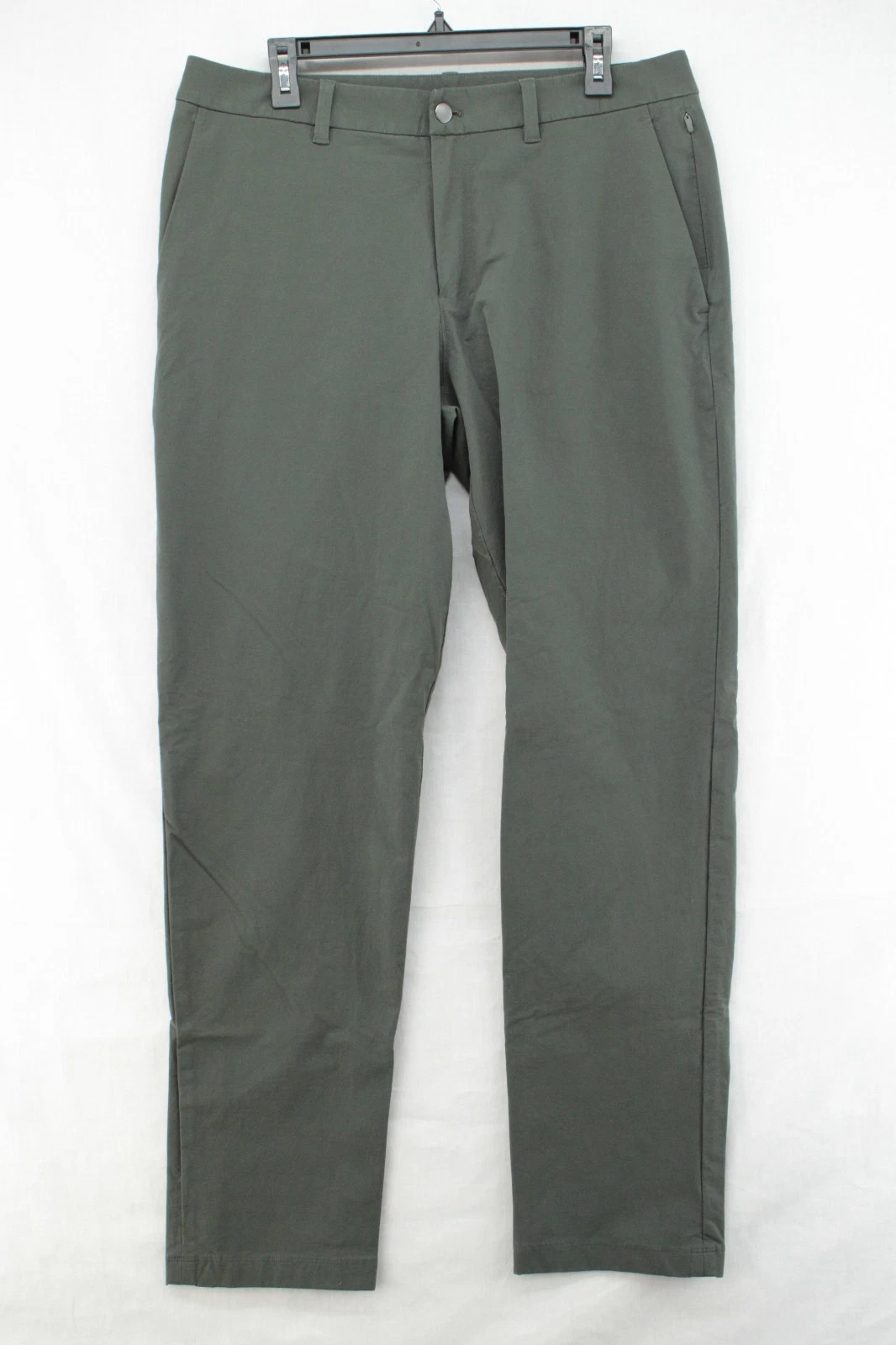 Lululemon ABC Pants Mens 34X33 Green Four Way Stretch Versa Twill Athleisure
