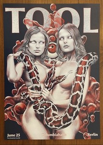 TOOL 2020 Poster Berlin Germany Show Poster, metallica, primus, puscifer, Grey