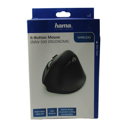 hama - 6 Button Mouse EMW-500 Ergonomic Wireless , 4047443370396, 00182699