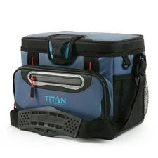 Titan by Arctic Zone  Zipperless Soft Cooler, Ocean Blue, 8 QT
