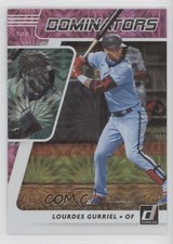 2021 Panini Donruss Dominators Pink Fireworks Lourdes Gurriel Jr #DOM9 07rd