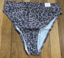 Plus Size 14/16 Lane Bryant Cacique Comfort Bliss French Brief Mauve Cheetah