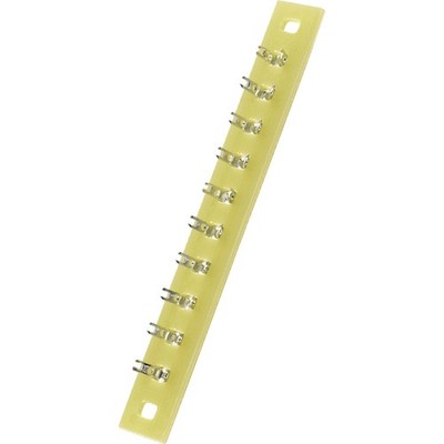 TRU COMPONENTS  Lötleiste einreihig Polzahl Gesamt 10 Epoxyd (L x B x H) 74 x...