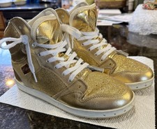 Pastry Glam Pie Gold Glitter Hi Top 8M