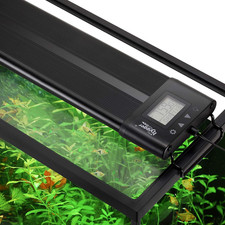 Hygger Auto on off LED Small Aquarium Light 12-17 Inches Dimmable 7 Colors Full