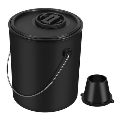 Project Source bucket 1-gallon Plastic Black Paint bucket Lid(s) Included