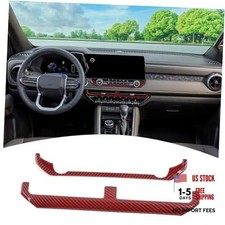 for Colorado Dash Console AC Control Panel Trim Cover Fit for Chevy Red