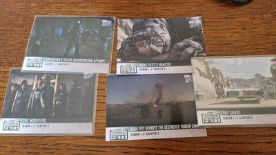 Topps Now | Star Wars: The Book of Boba Fett Season 1 Chapter 3 Full 5 Card Set