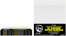  500 12  Vinyl Record Outer Sleeves   2mil Thick SEALABLE Archival Clear BOPP