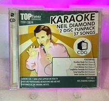 Karaoke Neil Diamond Funpack 2 CD G, 2001, Top Tunes W/ Case, Tested RARE