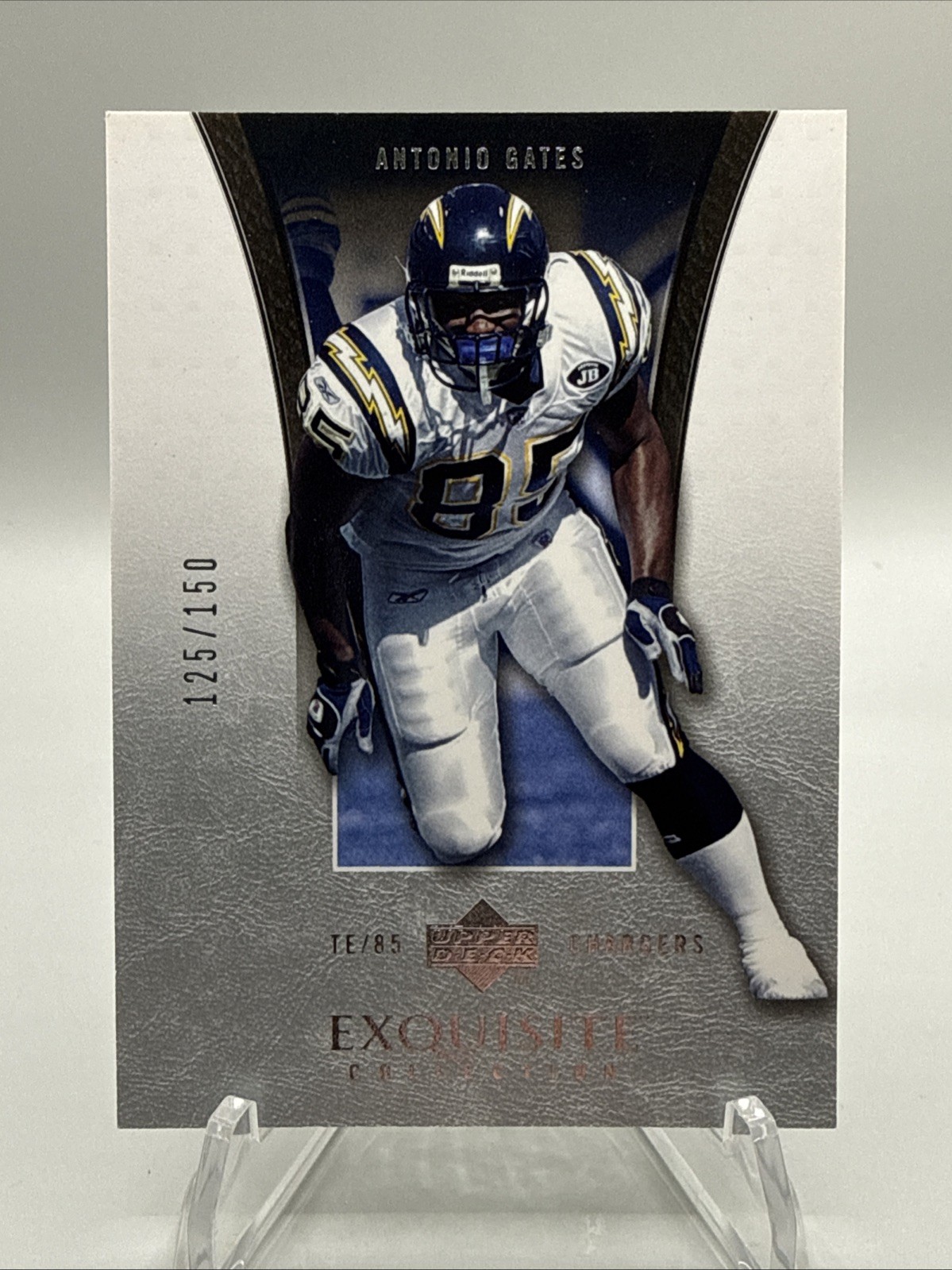 2005 UD Exquisite Collection ANTONIO GATES /150 #36 - Los Angeles Chargers