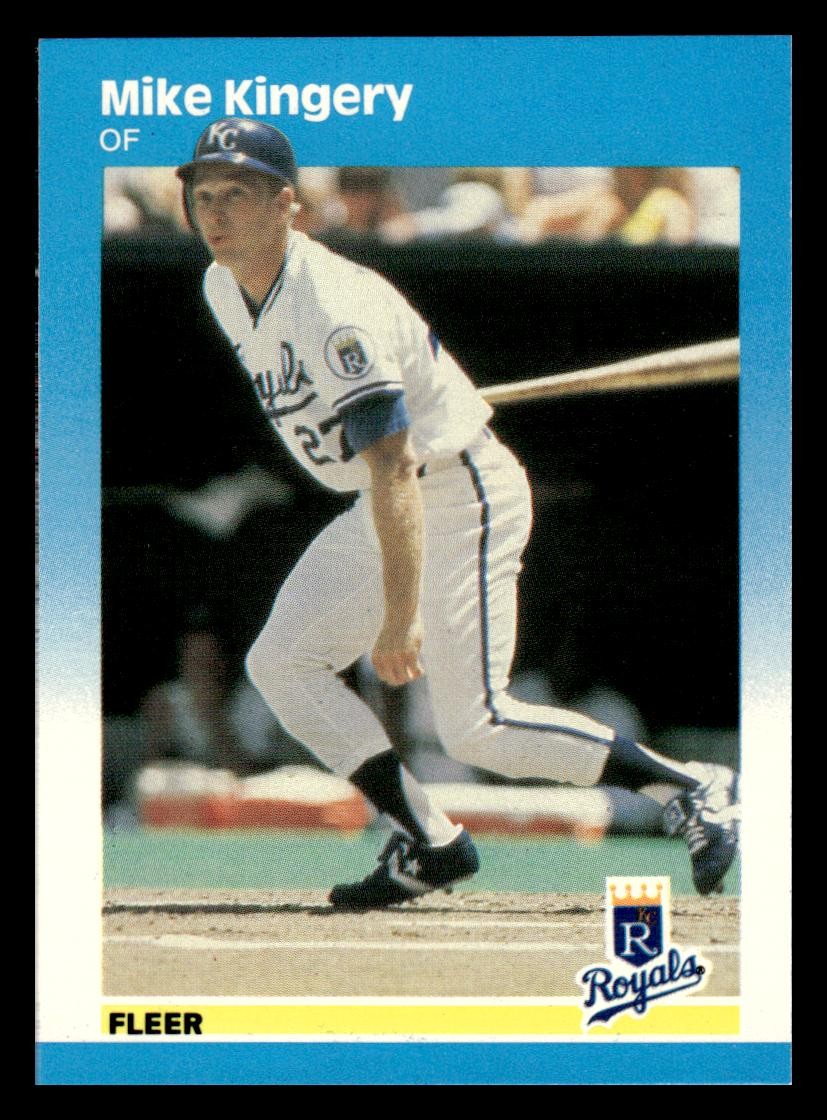 1987 Fleer Glossy #371 Mike Kingery RC Kansas City Royals *Fresh from Set Box!*