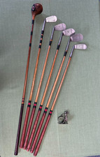 Gorgeous Playable Vintage Hickory Golf Club Set - 6 clubs