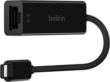 Belkin USB-C to Gigabit Ethernet Adapter Apple MacOS Windows Compatible -Black