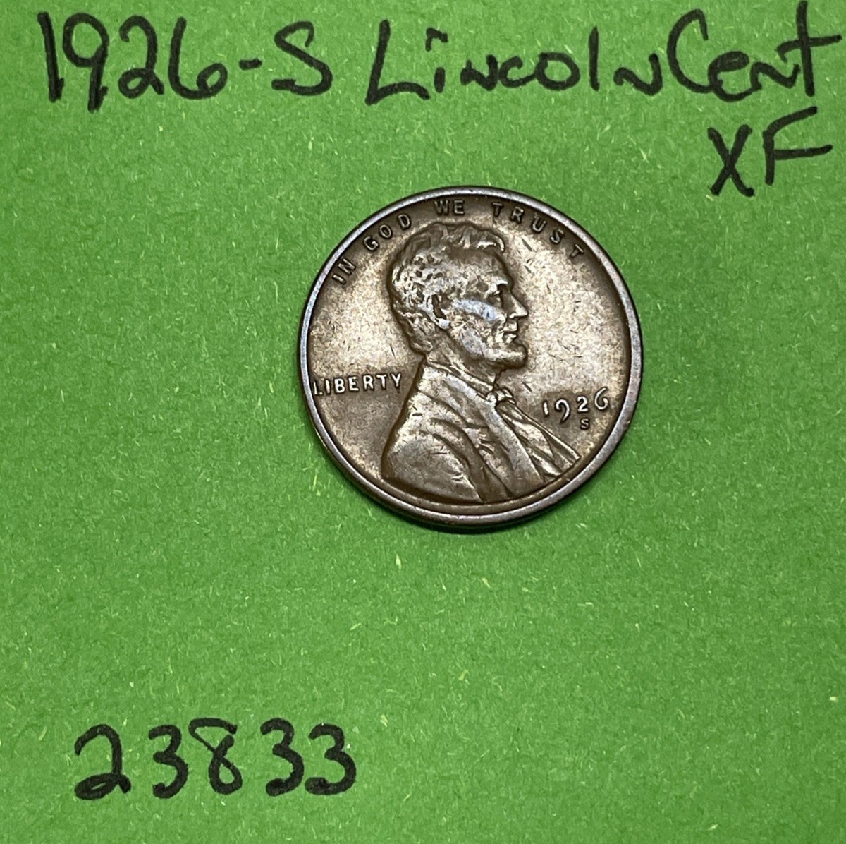 1926 S Lincoln Wheat Cent / Penny 1c Xf Extra Fine | eBay