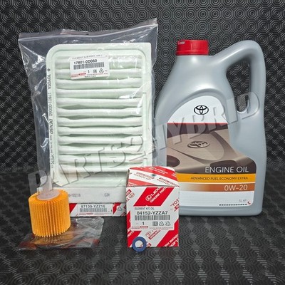 Complete Service Kit For Toyota Yaris Verso 1.3 Petrol 2000-2005 - Plugs, Oil, Air & Cabin Filters