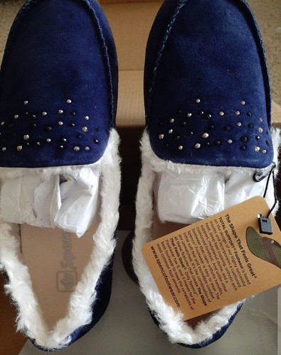 Ciabatta donna Balboa strass taglia 7D colore navy nuova con scatola - Foto 9 di 11