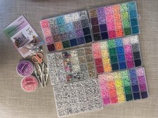 Clay Bead Jewelry Making Kit Used Includes 96 Colors  Accessories