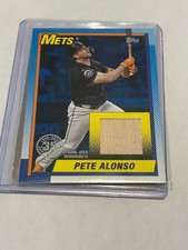 2025  TOPPS  PETE ALONSO 1990 TOPPS  METS BAT RELIC-SERIAL #082/150