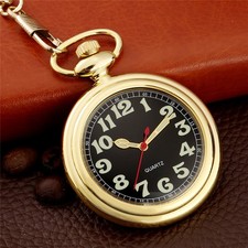 Luminous Pocket Watch Roman/Arabic Numeral Dial Quartz Movet Night Reading Gift