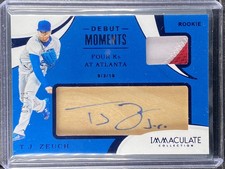 Zeuch, T.J. - 2020 Immaculate - Patch/Autograph - 5/25