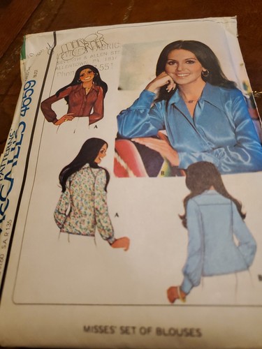 Camicette donna vintage modello McCall's 4659 Marlo Thomas taglia 10 complete - Foto 3 di 5