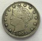 Photo of a 1903-P Liberty Nickel from an eBay listing that sold on Jul 19, 2026