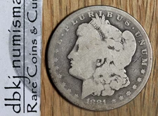 1881 CC - Morgan Silver Dollar $1 - AG - About Good