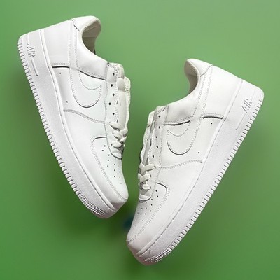 Nike Air Force 1 Triple White Sneaker 306353-112 Men s 12