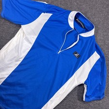 Vintage Performance Cycling Jersey Mens XL Blue White Made in USA Zip Pocket 80s
