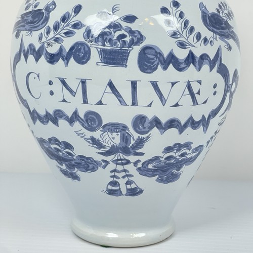 Williamsburg Reproduction Delft Blue C. Malvae Apothecary Drug Jar - Holland - Bild 5 von 12