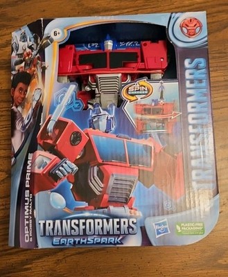 Transformers EarthSpark Spin Changer Optimus Prime & Robby Malto SEALED