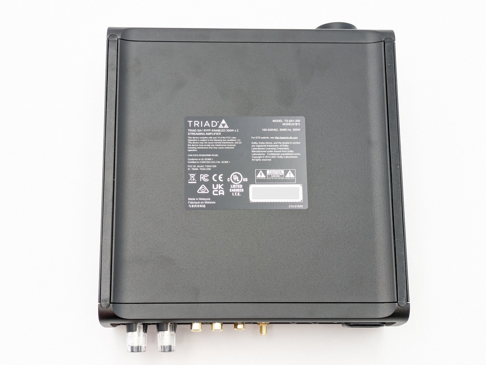 Triad SA1 Ryff-Enabled 200W x 2 Streaming Amplifier Control4 System TS-SA1-200