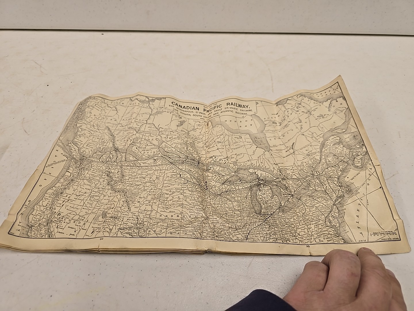 Antique Jan 1906 Canadian Pacific Railway Intercontinental Railroad Time Table