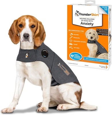 Dogs Medium Heather Gray Classic Dog Anxiety Relief Calming Vest