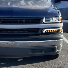 Led Headlights Dot Assembly Drl Turn Signal For 99-02 Chevy Silverado 1500 2500