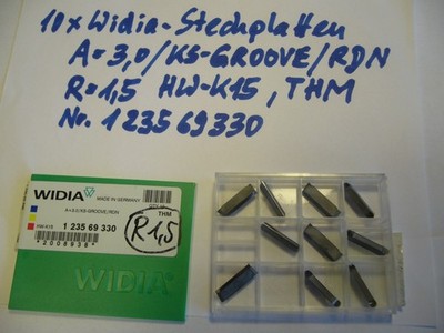 Widia- Stechplatten R=1,5 , A=3,0 ,HW-K15 , THM Nr. 1235 69330