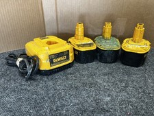 3 Dewalt OEM DC9096 18V  Batteries With Charg...