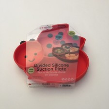 NEW Melii Divided Silicone Suction Plate Microwave and Freezer Safe Baby Feeding