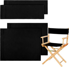2 Set Directors Chair Canvas Replacement, Makeup Chair Seat and Back Replacement