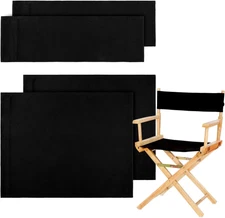 2 Set Directors Chair Canvas Replacement, Makeup Chair Seat and Back Replacement