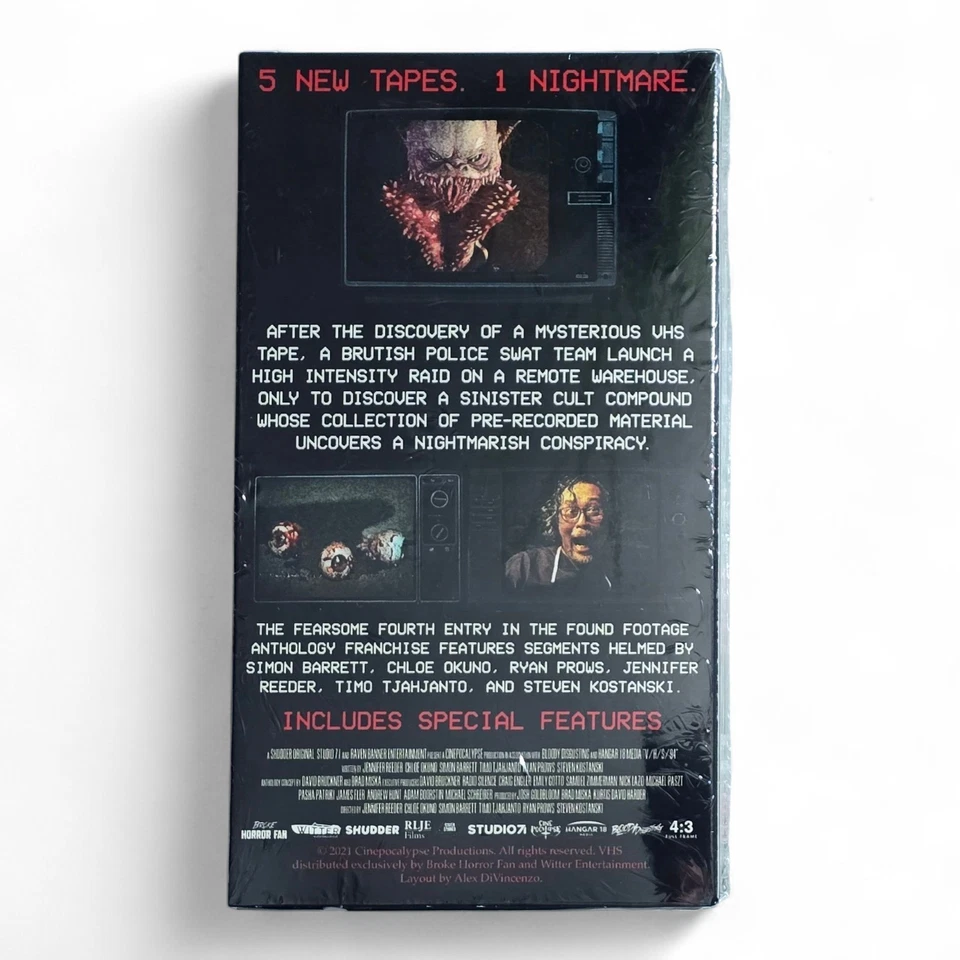 V/H/S/94 (2021) VHS Slipcover Version Limited Edition of 50 OFFICIALLY LICENSED  - Image 3 of 4